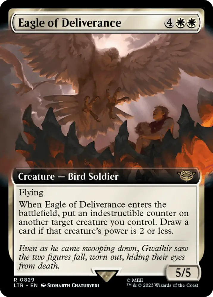 Eagle of Deliverance (Extended Art) [The Lord of the Rings: Tales of Middle-Earth] - MTG Single