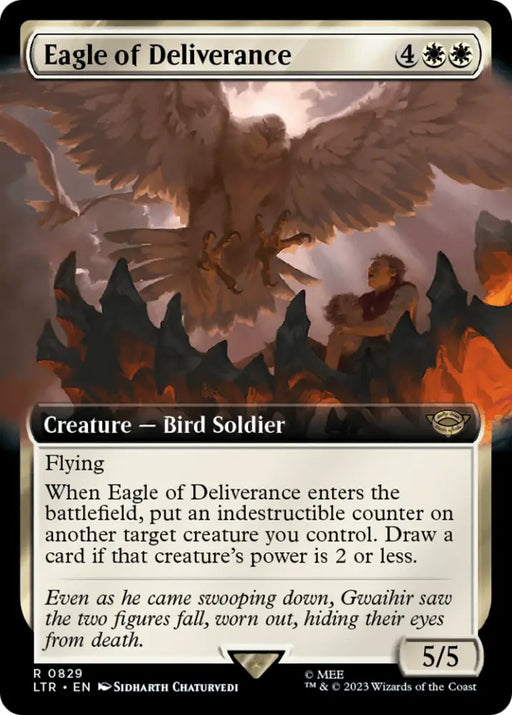 Eagle of Deliverance (Extended Art) [The Lord of the Rings: Tales of Middle-Earth] - MTG Single