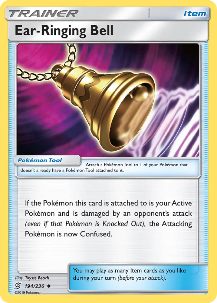 Ear-Ringing Bell (194/236) [Sun & Moon: Unified Minds] - Pokemon Single