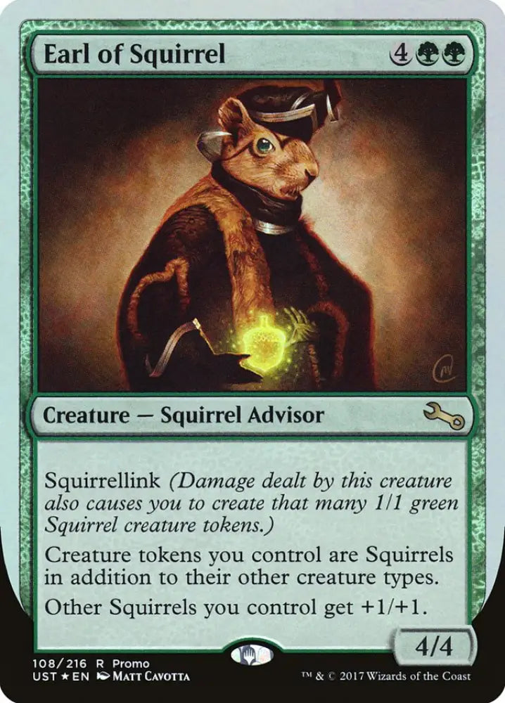 Earl of Squirrel (Draft Weekend) [Unstable Promos] - MTG Single