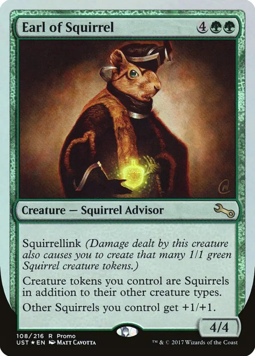 Earl of Squirrel (Draft Weekend) [Unstable Promos] - MTG Single