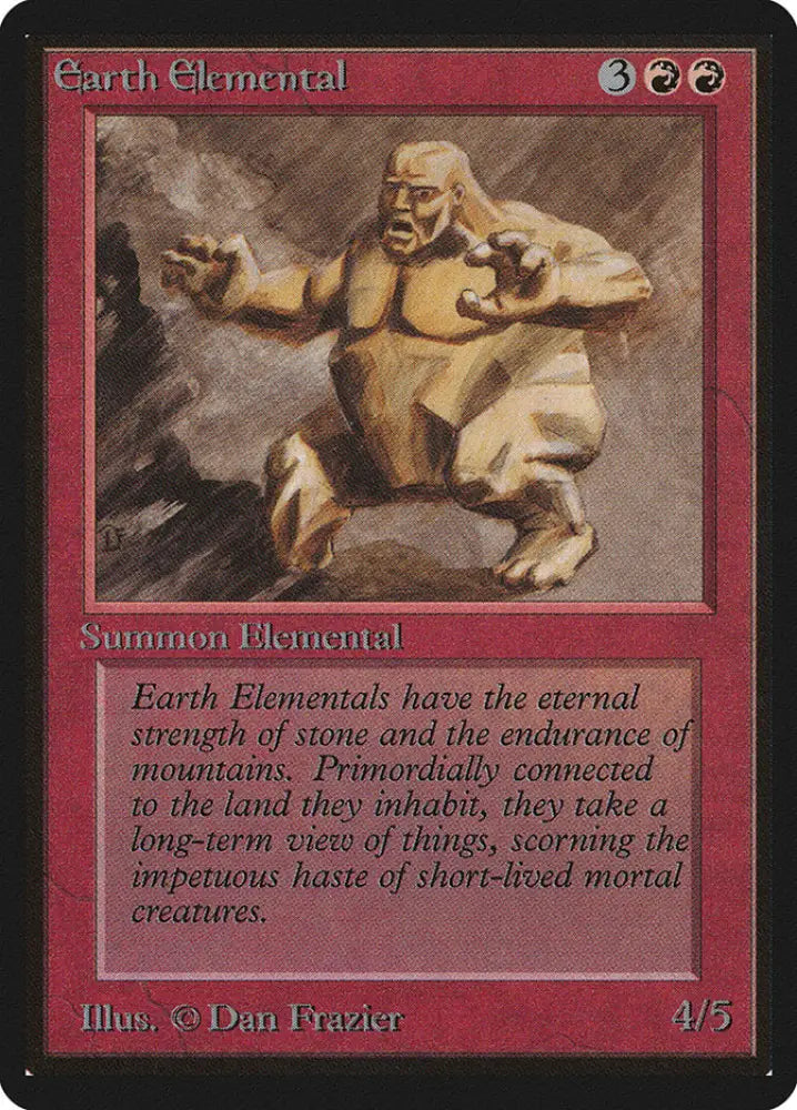 Earth Elemental [Beta Edition] - MTG Single