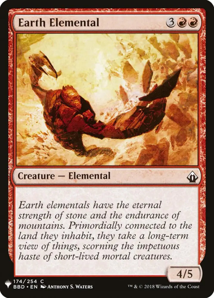 Earth Elemental [Mystery Booster] - MTG Single