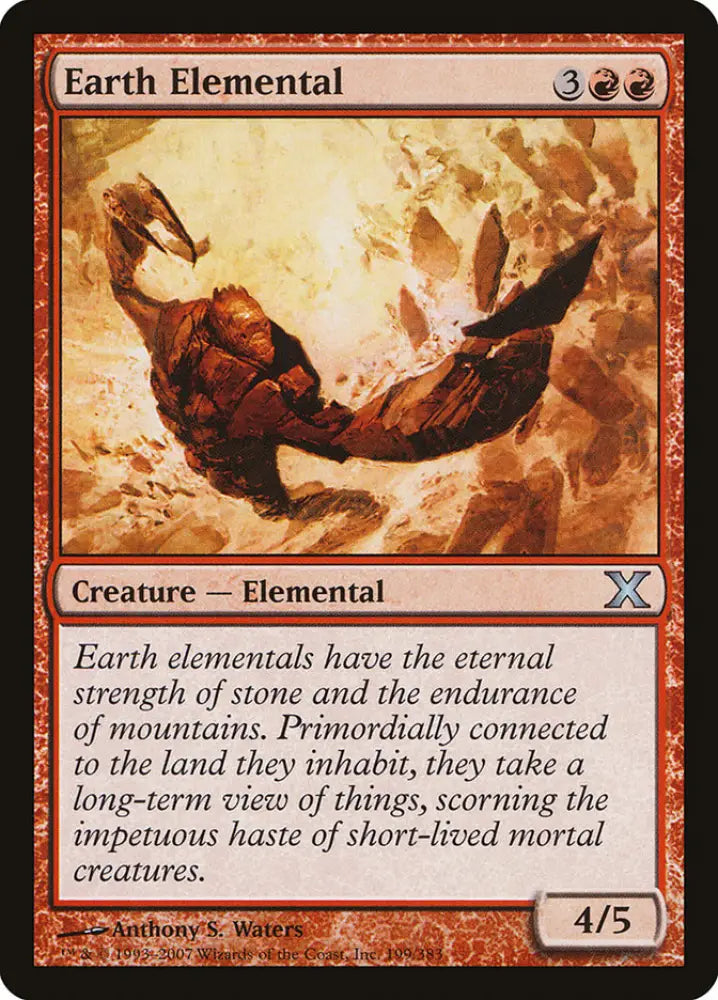 Earth Elemental [Tenth Edition] - MTG Single