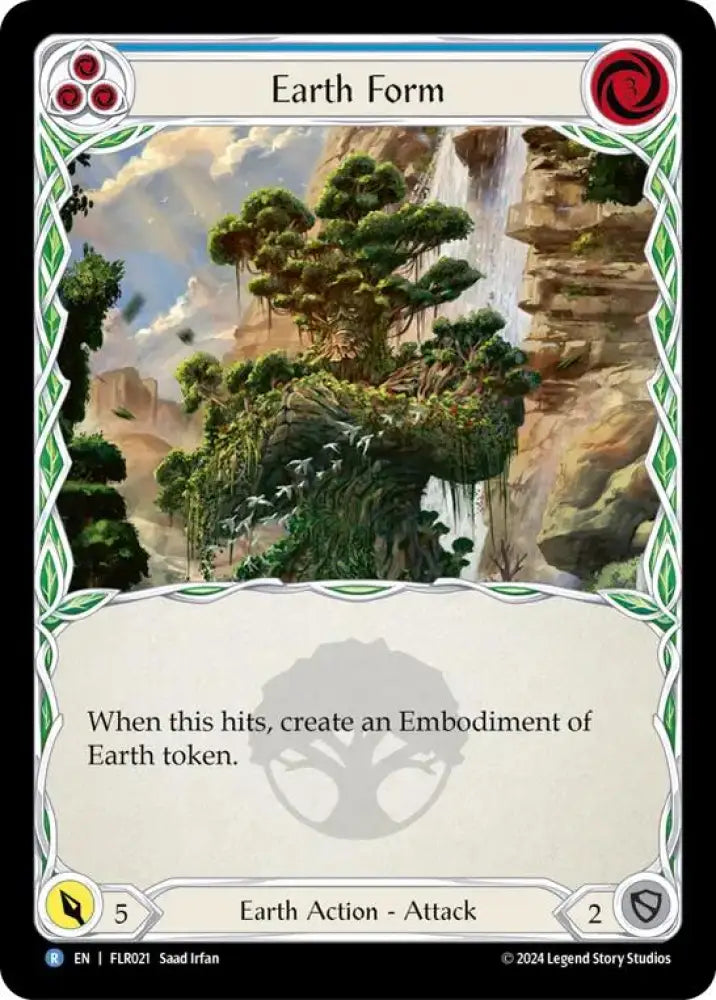 Earth Form (Blue) [Rosetta] (Florian Blitz Deck) - Flesh And Blood Single