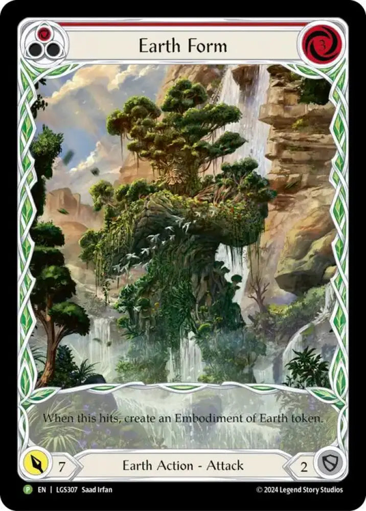 Earth Form (Red) [LGS307] (Promo) Rainbow Foil - Flesh And Blood Single
