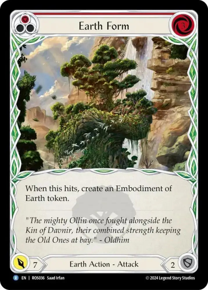 Earth Form (Red) [Rosetta] Rainbow Foil - Flesh And Blood Single