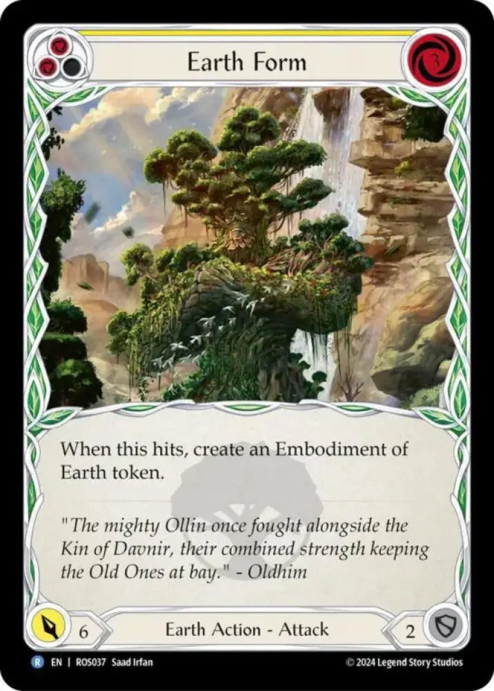 Earth Form (Yellow) [Rosetta] Rainbow Foil - Flesh And Blood Single