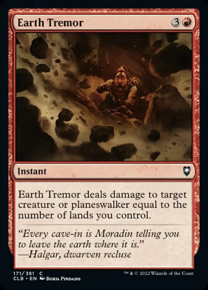 Earth Tremor [Commander Legends: Battle for Baldur’s Gate] - MTG Single