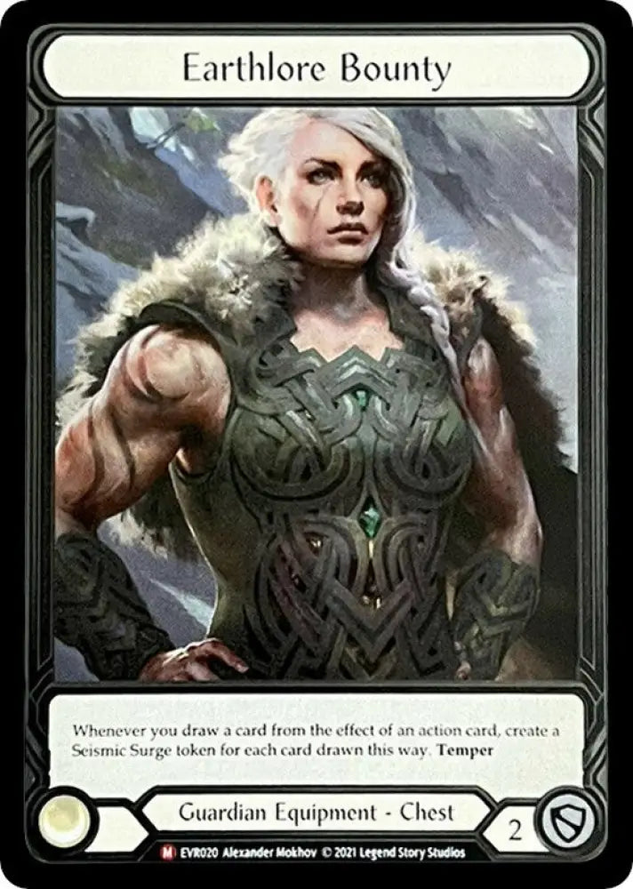 Earthlore Bounty (Extended Art) [Everfest] 1st Edition Cold Foil - Flesh And Blood Single