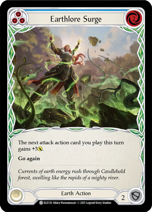 Earthlore Surge (Blue) [Tales of Aria 1st Edition] 1st Edition Normal - Flesh And Blood Single