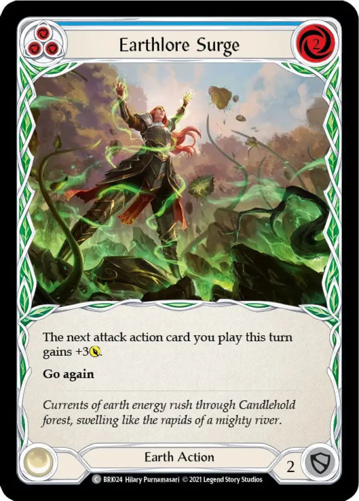 Earthlore Surge (Blue) [Tales of Aria Blitz Deck] 1st Edition Normal - Flesh And Blood Single