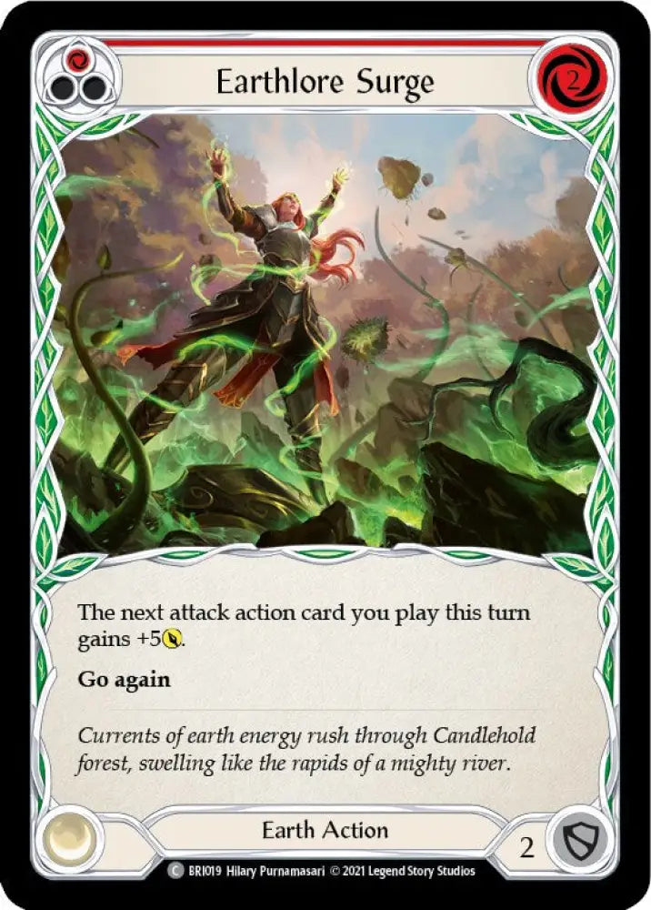 Earthlore Surge (Red) [Tales of Aria Blitz Deck] 1st Edition Normal - Flesh And Blood Single