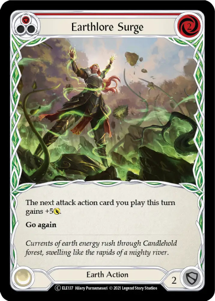 Earthlore Surge (Red) [Tales of Aria Unlimited] Unlimited Normal - Flesh And Blood Single