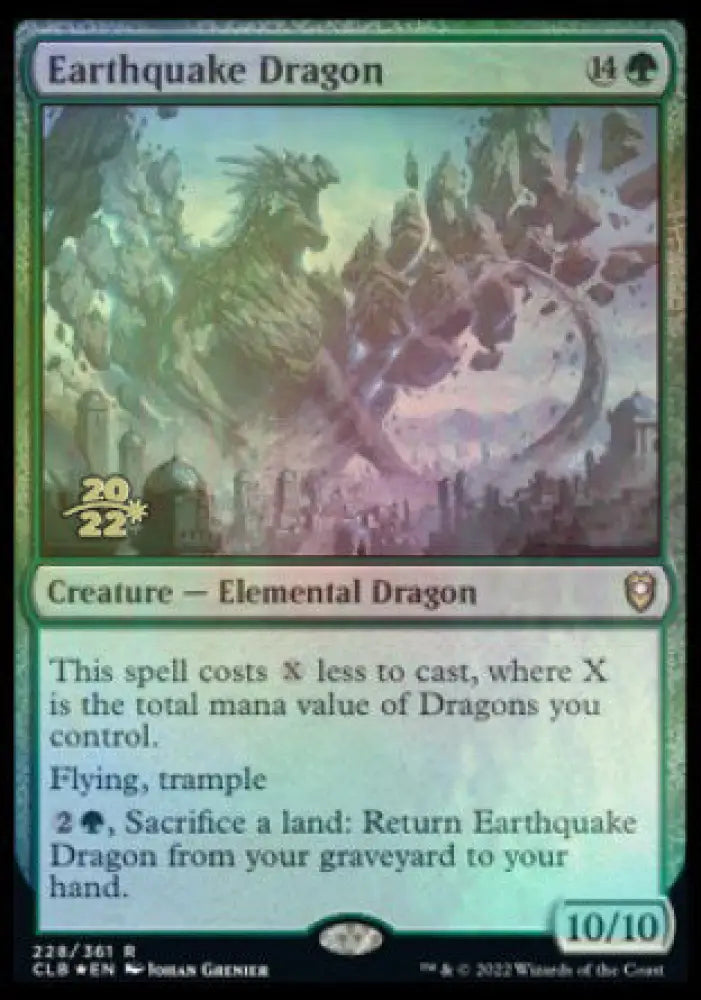 Earthquake Dragon [Commander Legends: Battle for Baldur’s Gate Prerelease Promos] - MTG Single