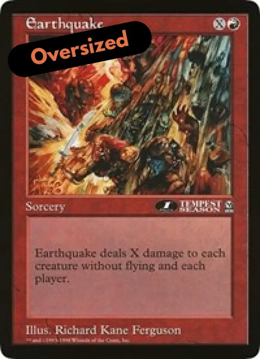 Earthquake (Oversized) [Oversize Cards] - MTG Single