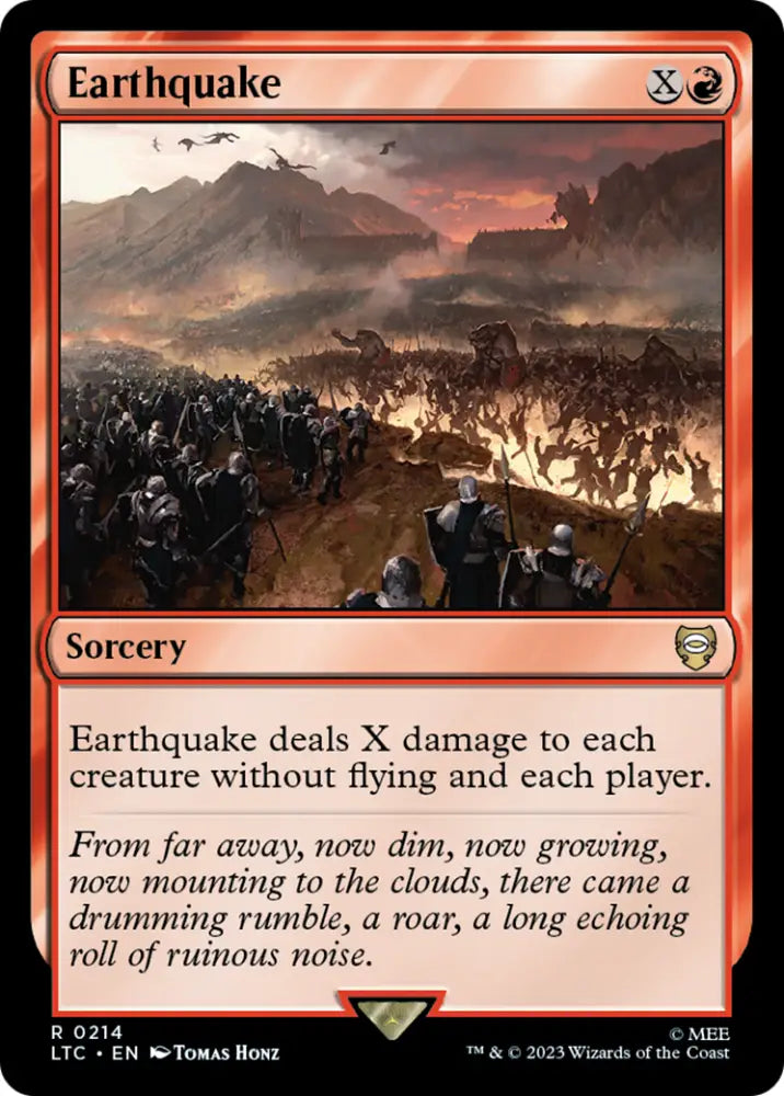 Earthquake [The Lord of the Rings: Tales of Middle-Earth Commander] - MTG Single