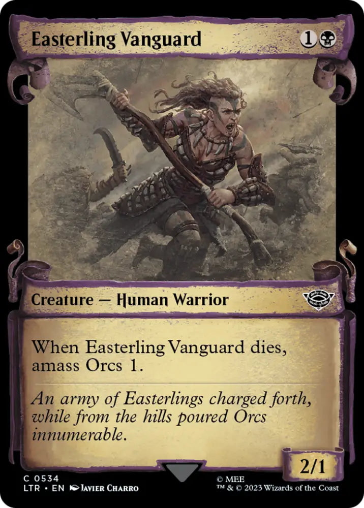 Easterling Vanguard [The Lord of the Rings: Tales of Middle-Earth Showcase Scrolls] - MTG Single