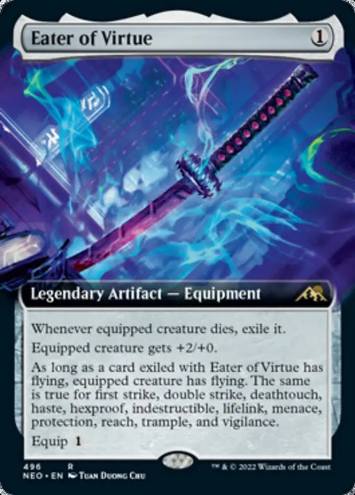 Eater of Virtue (Extended Art) [Kamigawa: Neon Dynasty] - MTG Single