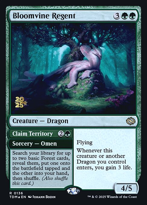 Bloomvine Regent // Claim Territory (136s) [Tarkir: Dragonstorm Promos]