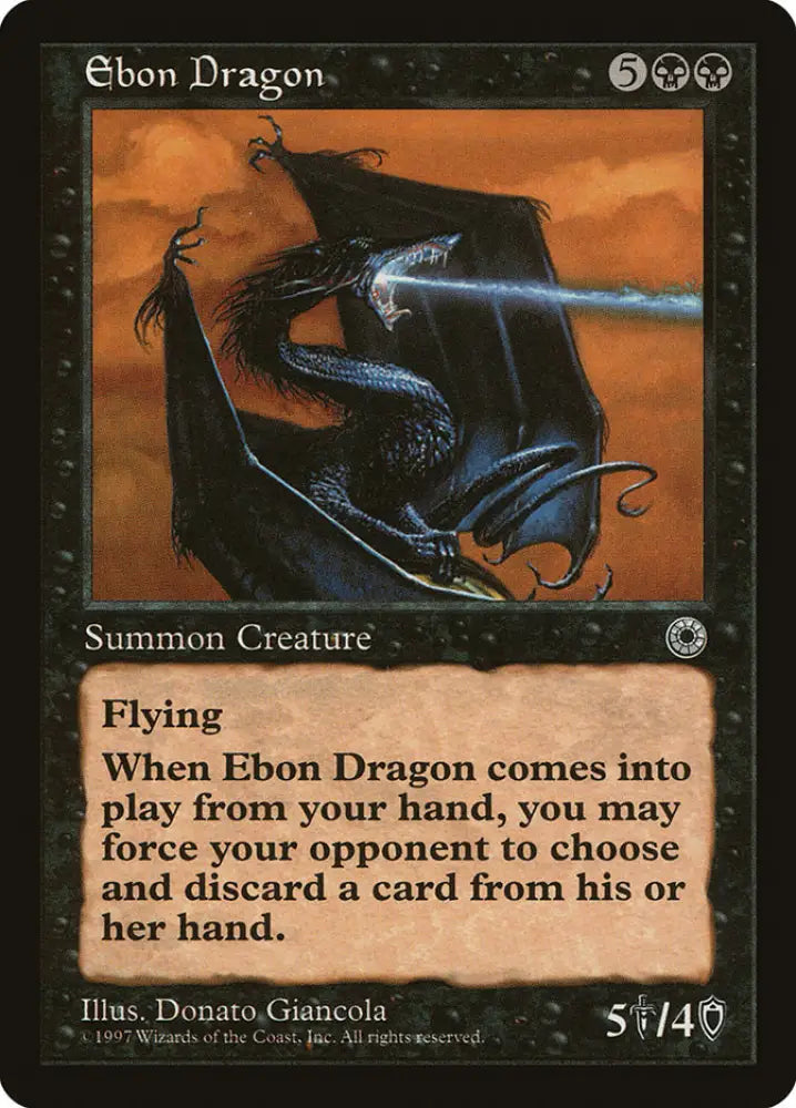 Ebon Dragon [Portal] - MTG Single