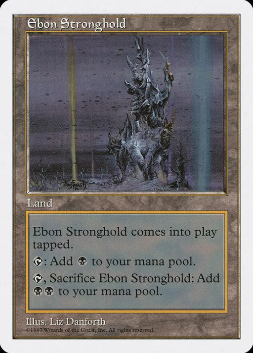 Ebon Stronghold [Fifth Edition] - MTG Single
