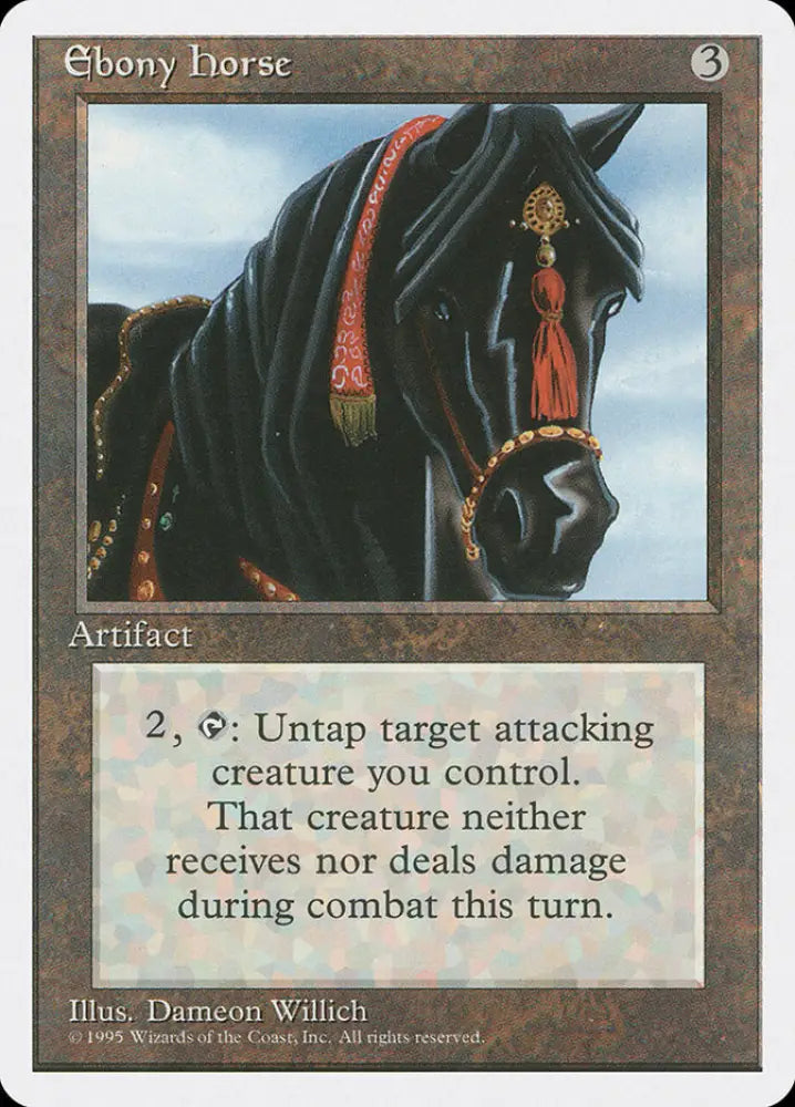 Ebony Horse [Fourth Edition] - MTG Single