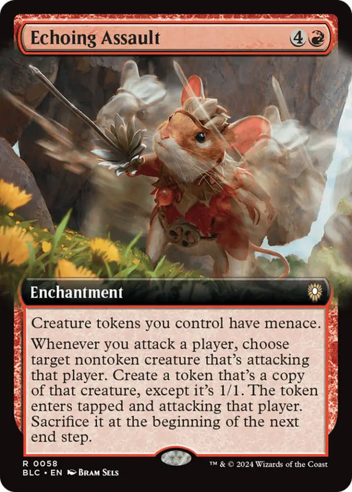 Echoing Assault (Extended Art) [Bloomburrow Commander] - MTG Single