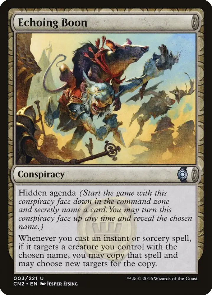 Echoing Boon [Conspiracy: Take the Crown] - MTG Single