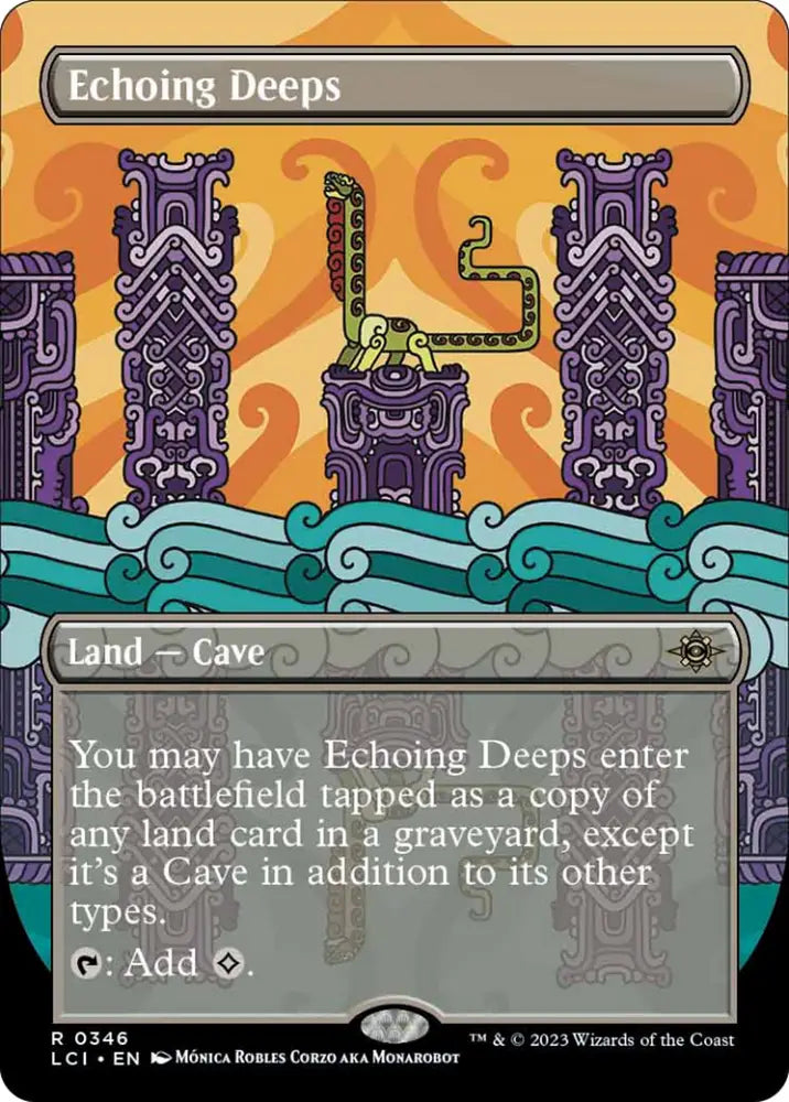 Echoing Deeps (Borderless) [The Lost Caverns of Ixalan] - MTG Single