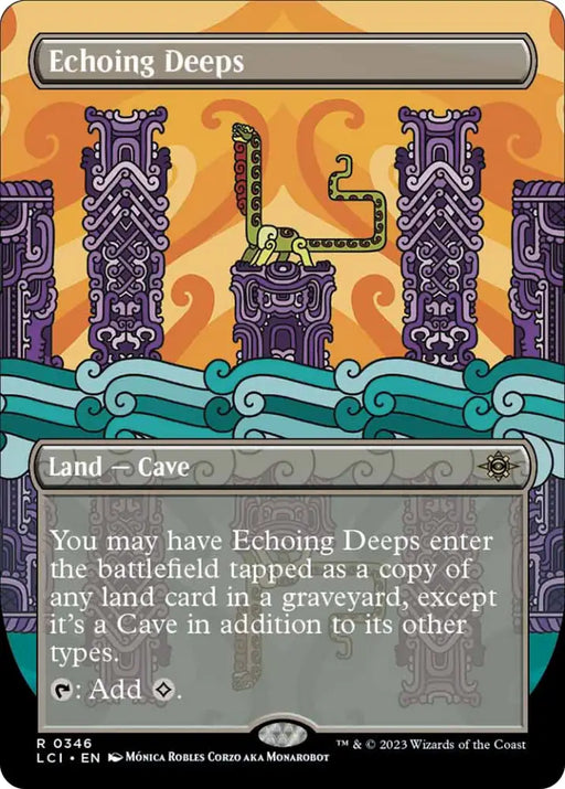 Echoing Deeps (Borderless) [The Lost Caverns of Ixalan] - MTG Single