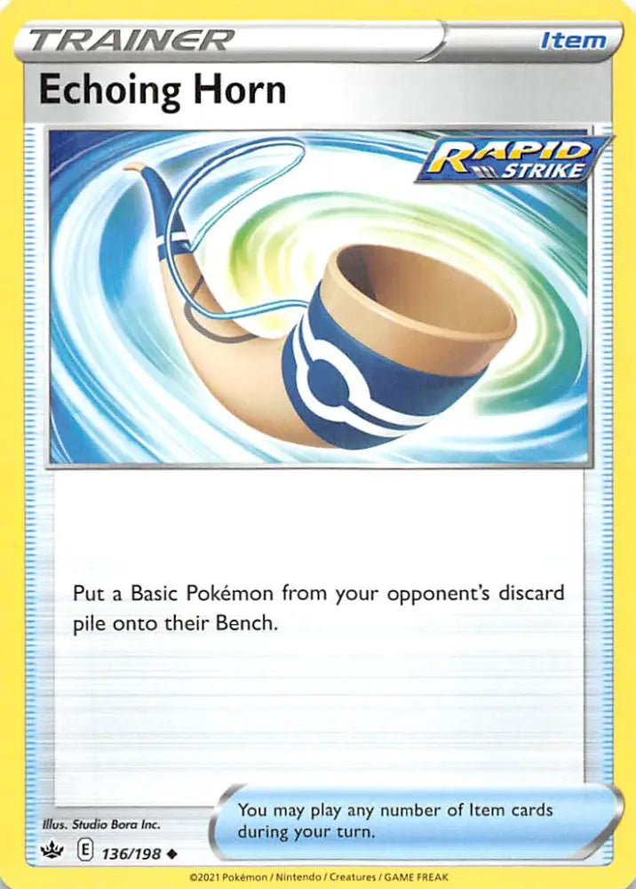 Echoing Horn (136/198) [Sword & Shield: Chilling Reign] - Pokemon Single