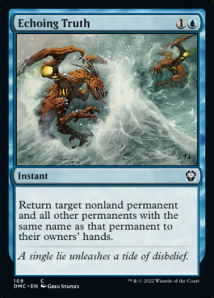 Echoing Truth [Dominaria United Commander] - MTG Single