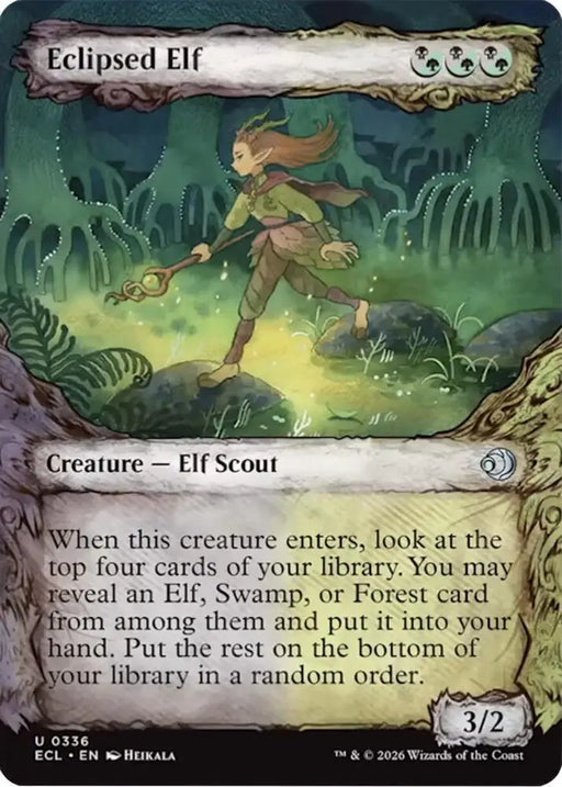 Eclipsed Elf (Showcase) (336) [Lorwyn Eclipsed]