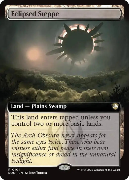 Eclipsed Steppe (Extended Art) (101) [Secrets of Strixhaven Commander]