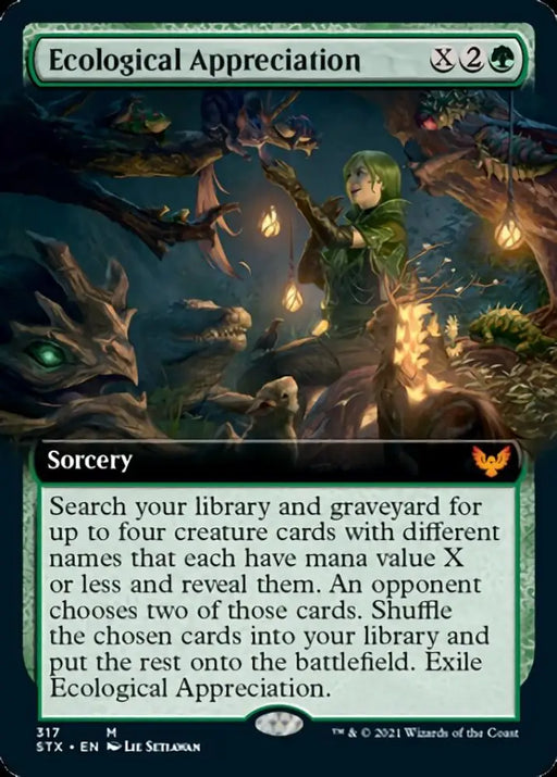 Ecological Appreciation (Extended Art) [Strixhaven: School of Mages] - MTG Single