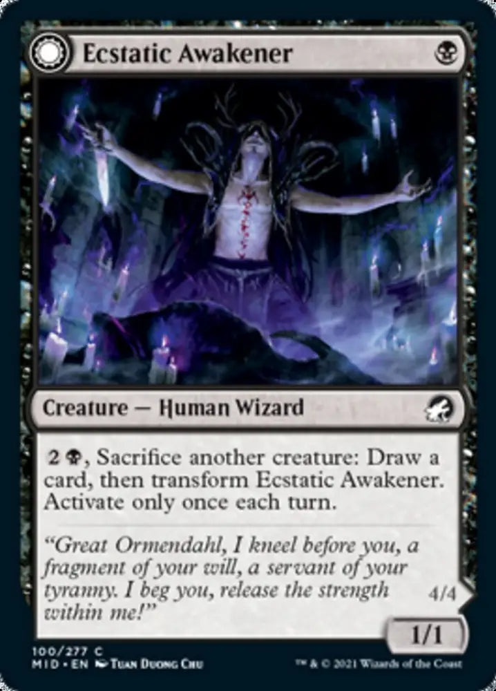 Ecstatic Awakener // Awoken Demon [Innistrad: Midnight Hunt] - MTG Single