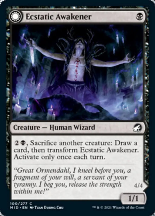 Ecstatic Awakener // Awoken Demon [Innistrad: Midnight Hunt] - MTG Single