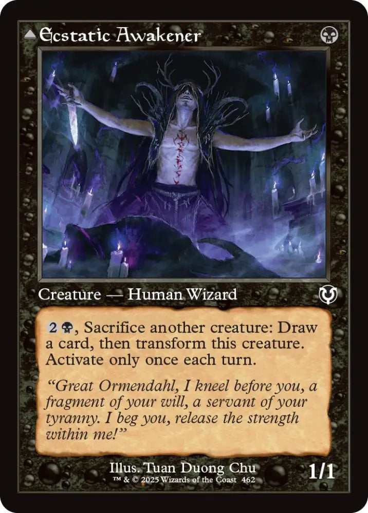 Ecstatic Awakener // Awoken Demon (Retro Frame) [Innistrad Remastered] - MTG Single