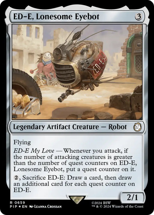 ED-E Lonesome Eyebot (Surge Foil) [Fallout] - MTG Single
