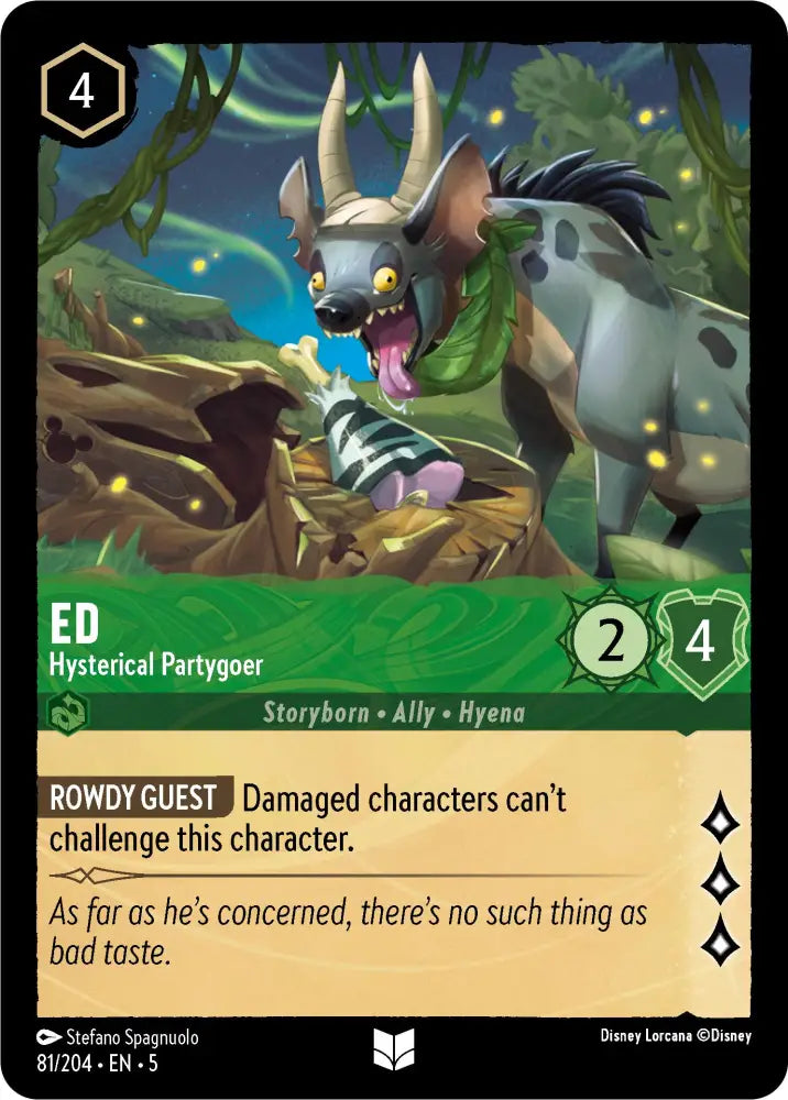 Ed - Hysterical Partygoer (81/204) [Shimmering Skies] - Lorcana Single