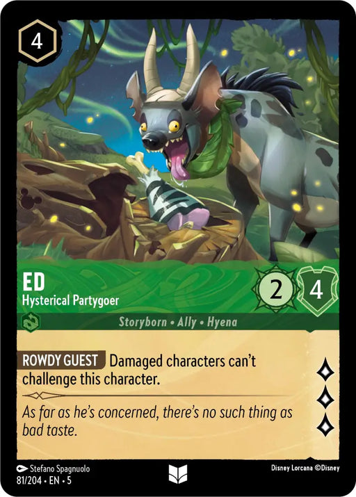 Ed - Hysterical Partygoer (81/204) [Shimmering Skies] - Lorcana Single