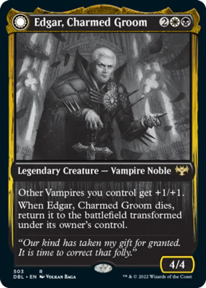 Edgar Charmed Groom // Edgar Markov’s Coffin [Innistrad: Double Feature] - MTG Single