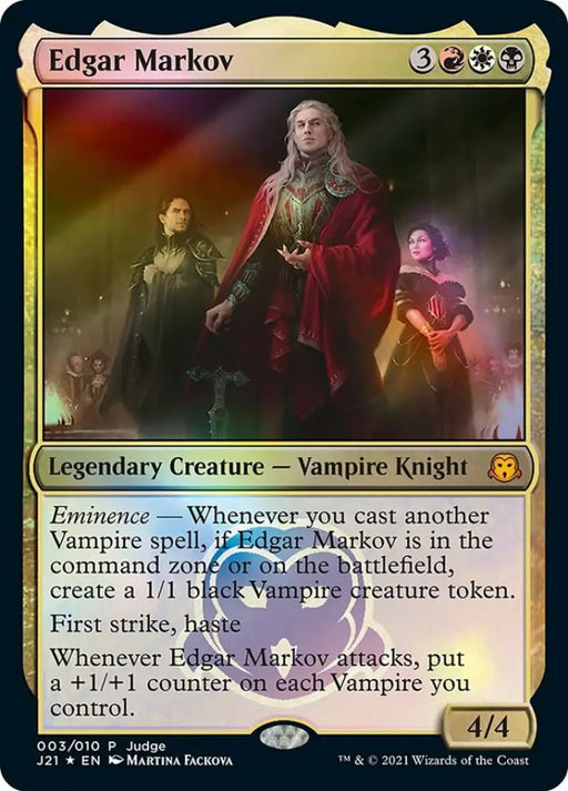 Edgar Markov [Judge Gift Cards 2021] - MTG Single