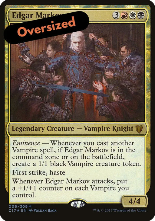 Edgar Markov (Oversized) [Commander 2017 Oversized] - MTG Single
