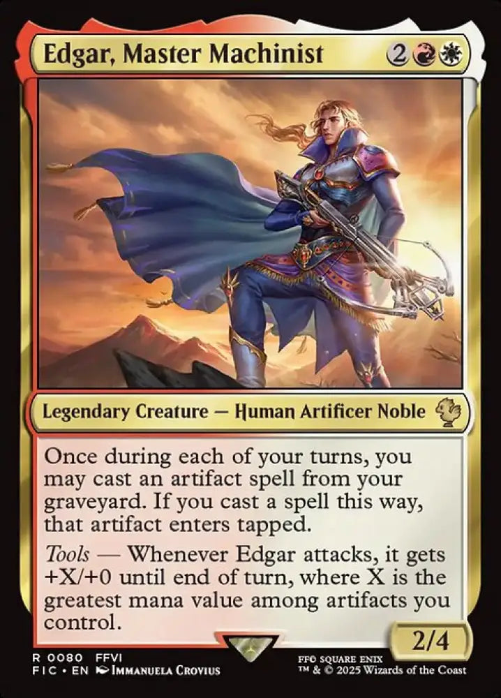 Edgar, Master Machinist (80) [Final Fantasy Commander]