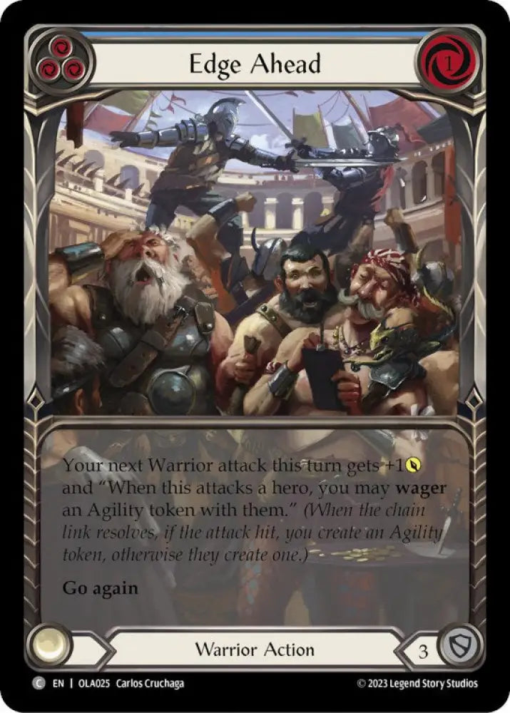 Edge Ahead (Blue) [Heavy Hitters] (Olympia Blitz Deck) - Flesh And Blood Single
