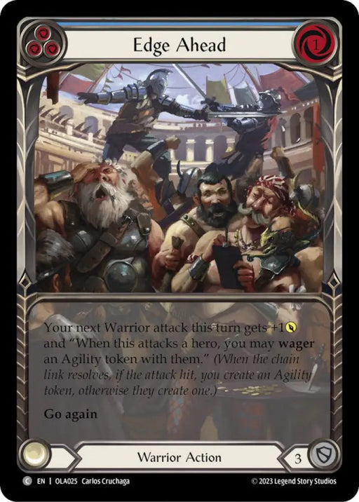 Edge Ahead (Blue) [Heavy Hitters] (Olympia Blitz Deck) - Flesh And Blood Single