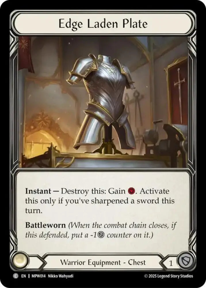 Edge Laden Plate (MPW014) [Mastery Pack Warrior]