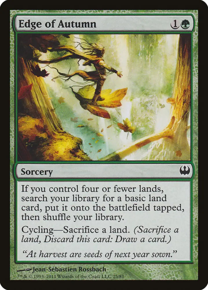 Edge of Autumn [Duel Decks: Knights vs. Dragons] - MTG Single